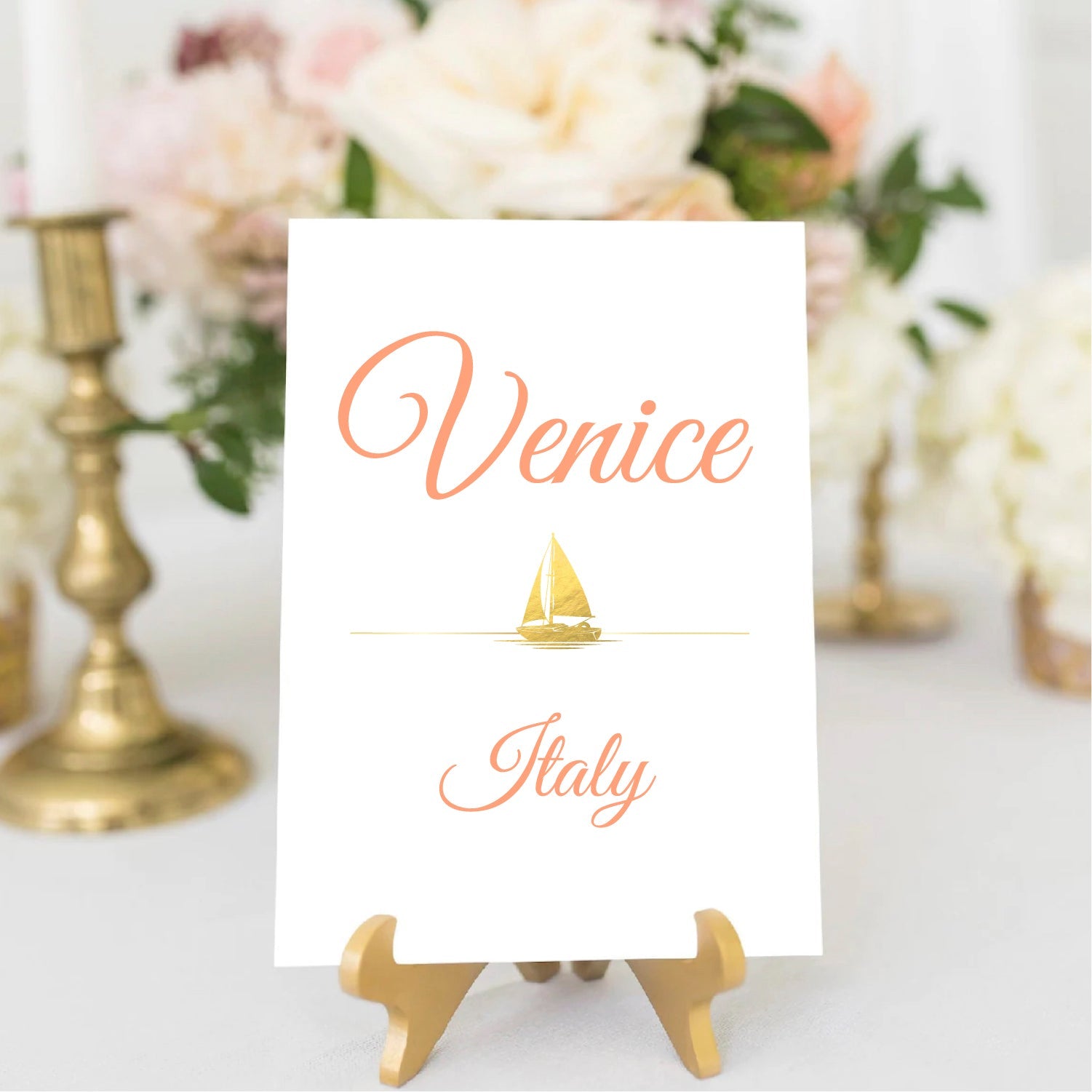 Destination wedding table numbers, printable country city name table cards available as high-resolution JPEG and PDF files