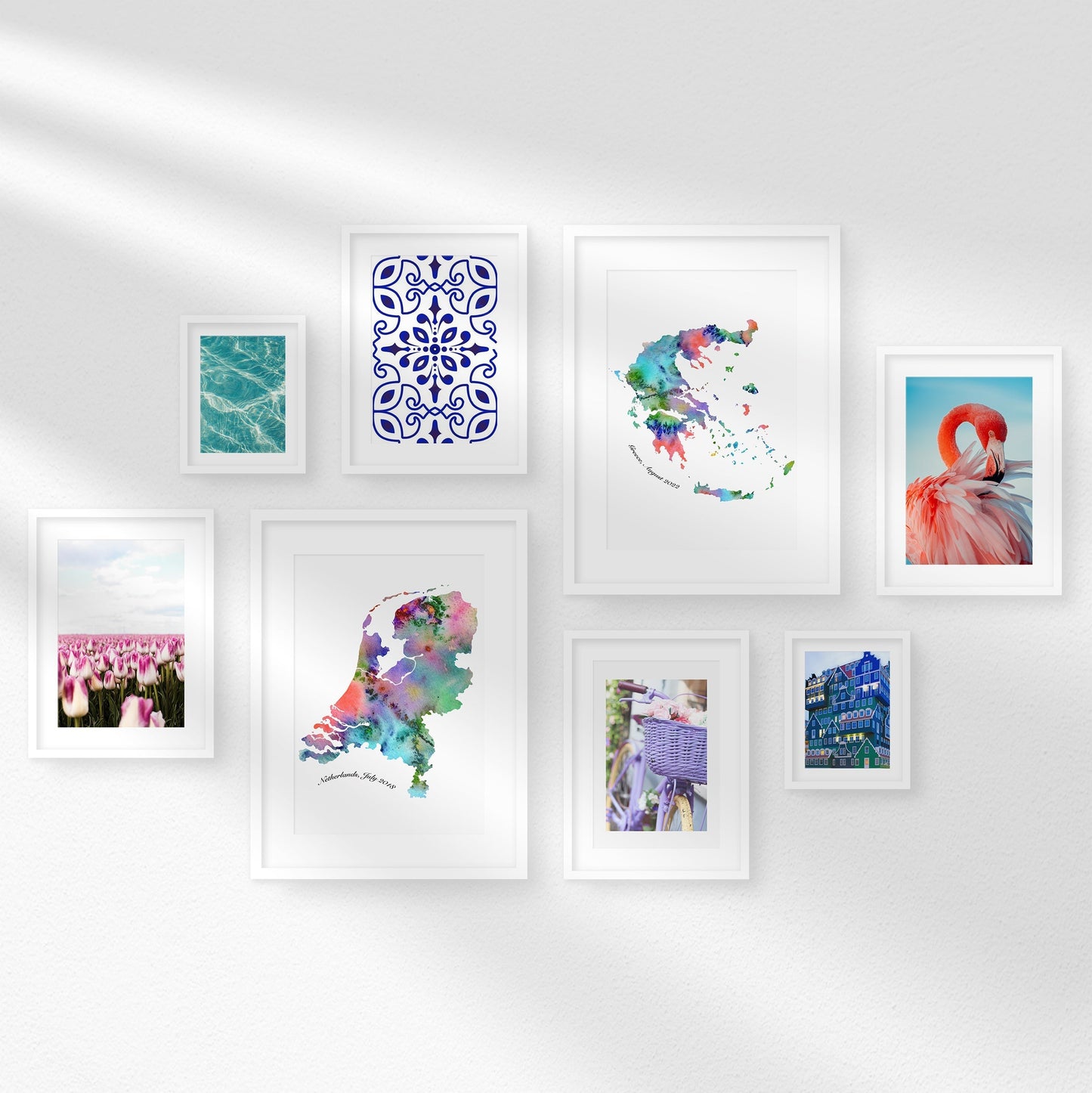 Watercolor Spain Map, Colorful Abstract Spain Art Print, Instant Download