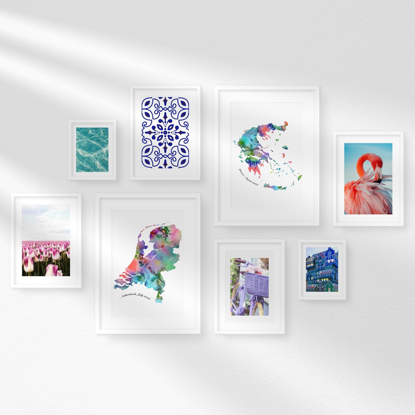 Watercolor Finland Map, Abstract Finland Art Print, Instant Download