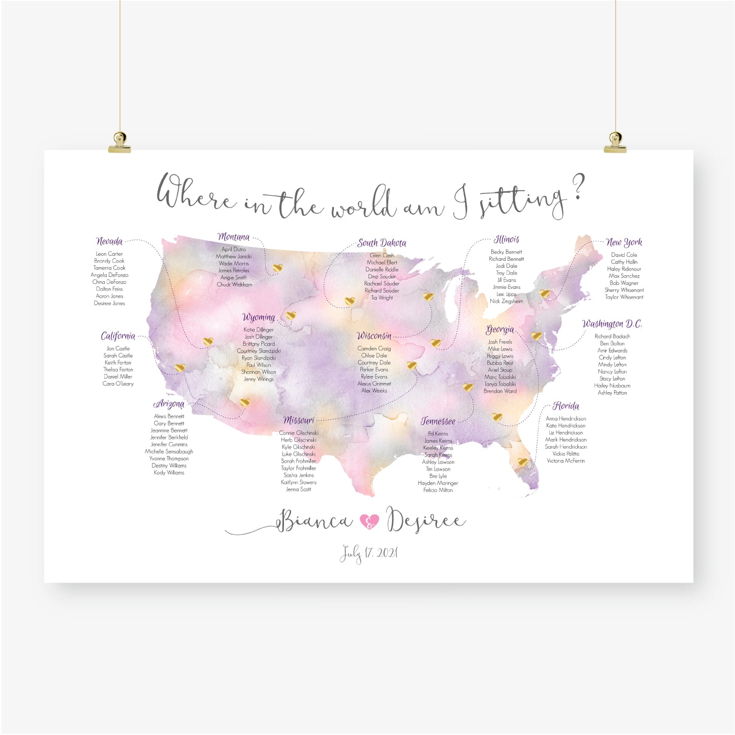 Where in the world are you sitting, world map wedding seating chart